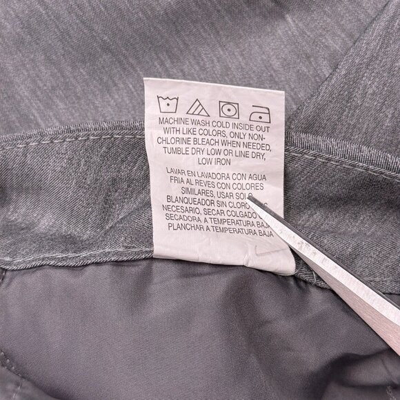 Lee Relaxed Fit Straight Leg Pants Womens 18M Gray Mid Rise Wrinkle Free New - Picture 8 of 14